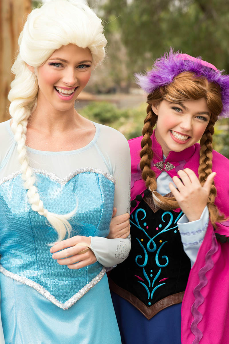 Elsa and anna party character for kids in wilmington