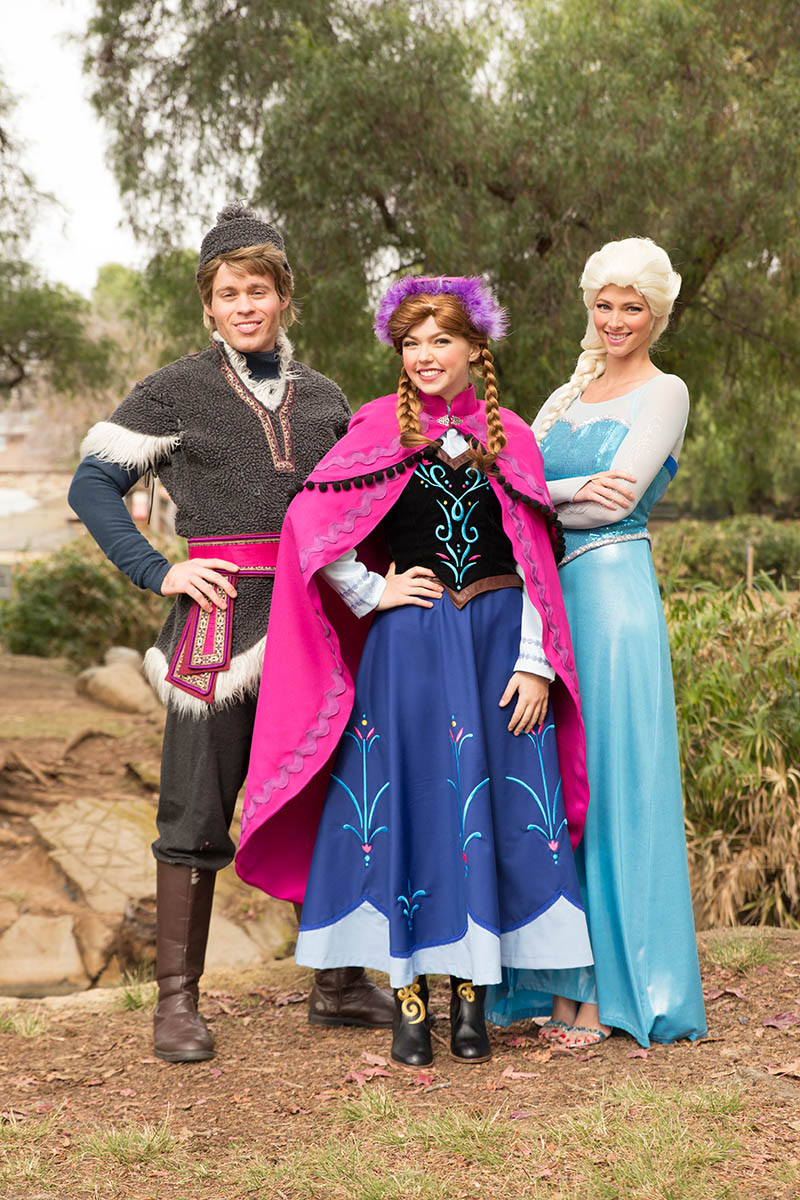 Elsa, anna and kristoff party character for kids in wilmington